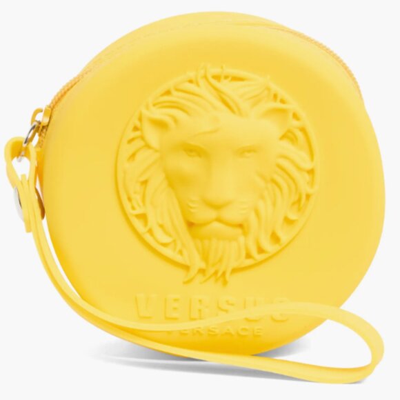 VERSUS Versace Fire Island Lion Silicone Strap Watch, 44mm Yellow main image 6
